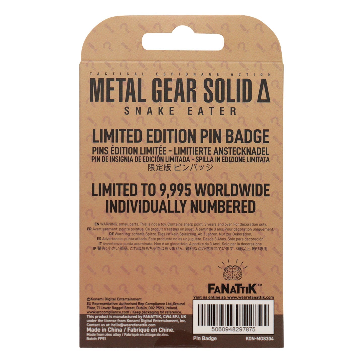 Pin's Metal Gear Solid - Delta FOX
