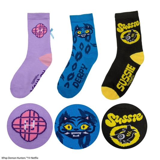 3 Paar KPop Demon Hunters Socken Set