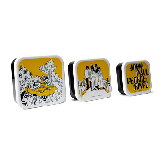 Set of 3 The Beatles - Yellow Submarine Snack Boxes