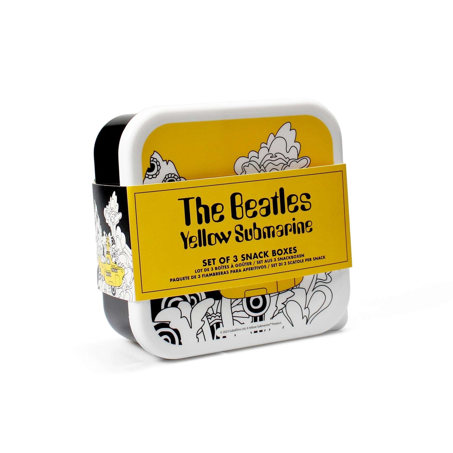 3er Set Snackdosen The Beatles - Yellow Submarine