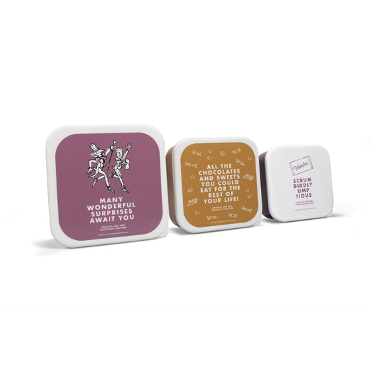Set of 3 Roald Dahl Snack Boxes - Charlie