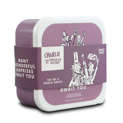 3er-Set Snackboxen Roald Dahl – Charlie