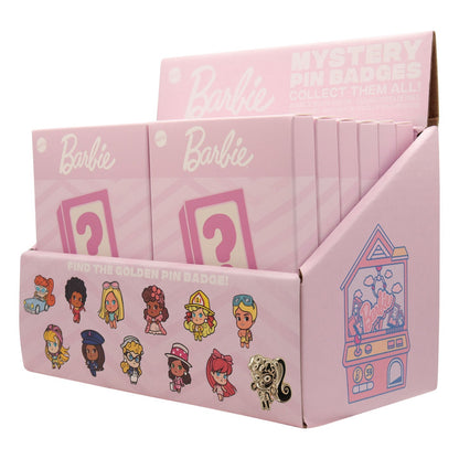 Display de 12 blind boxes Barbie - pin’s mystère - présentoir angle