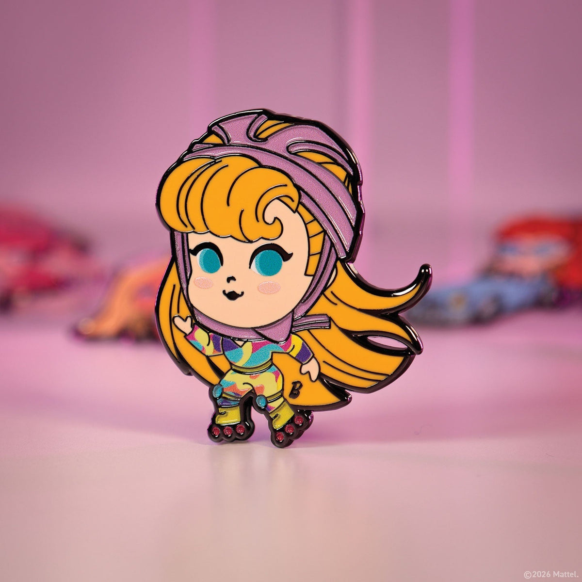 Display de 12 blind boxes Barbie - pin’s mystère - mise en situation 4