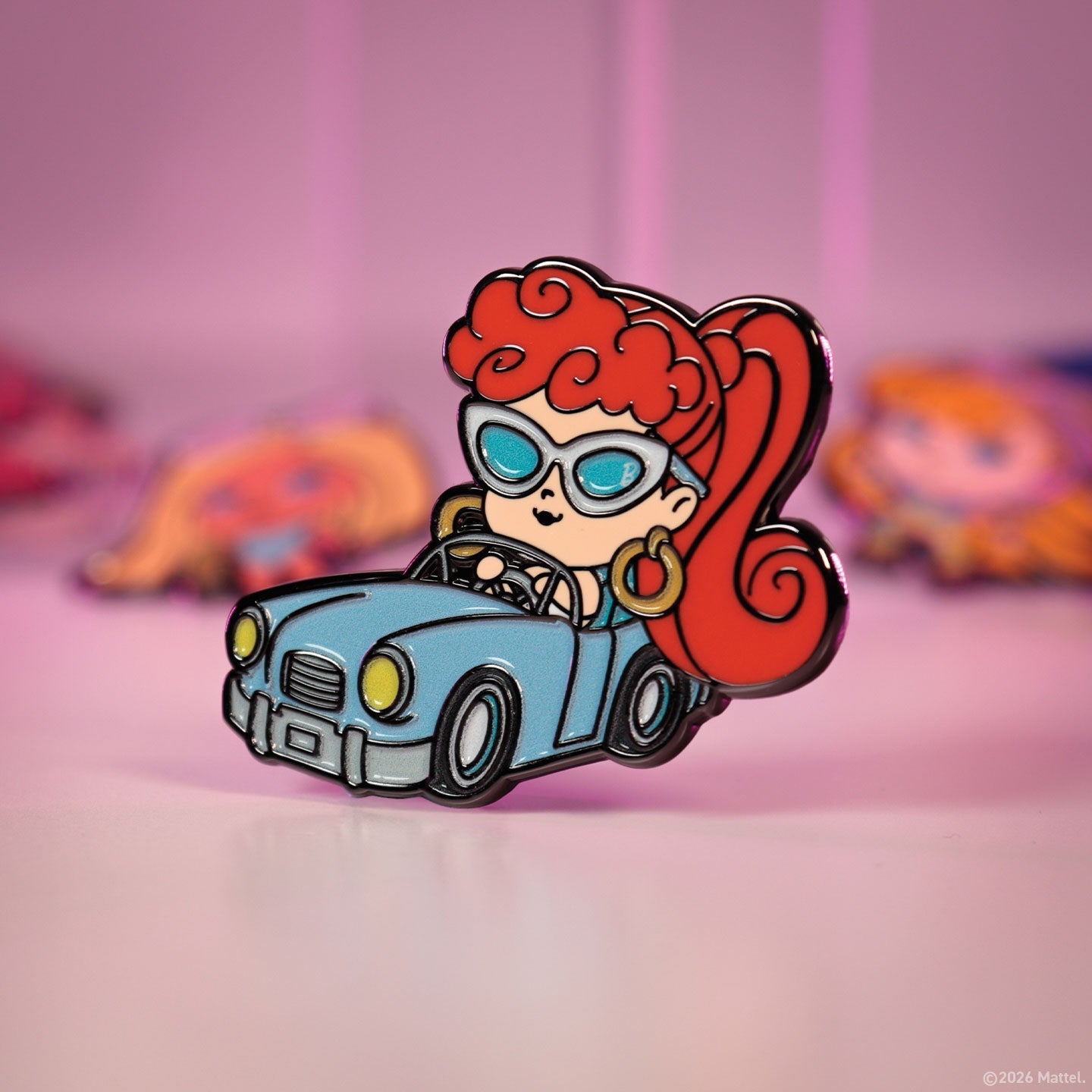 Display de 12 blind boxes Barbie - pin’s mystère - mise en situation 7