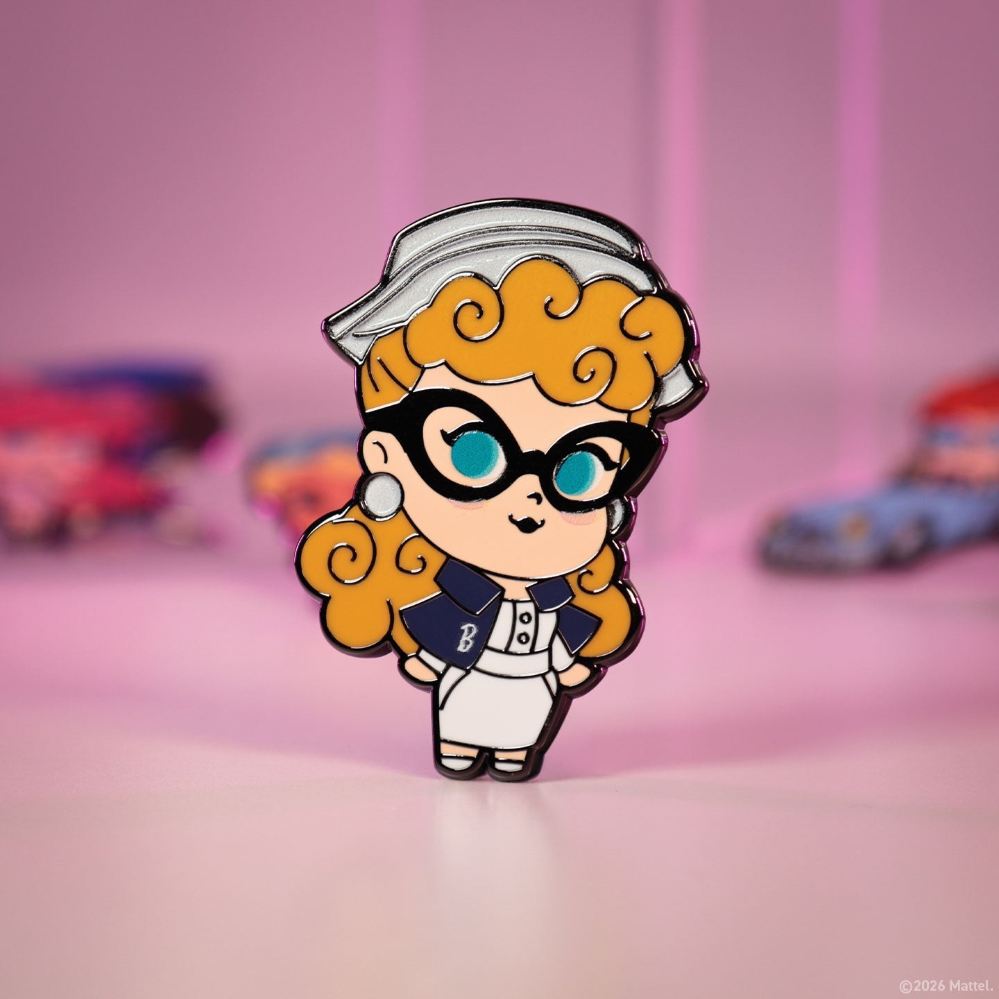 Display de 12 blind boxes Barbie - pin’s mystère - mise en situation 9