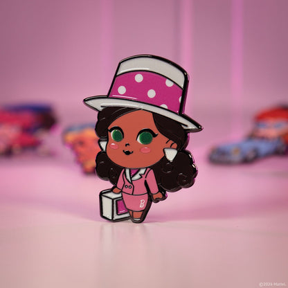 Display de 12 blind boxes Barbie - pin’s mystère - mise en situation 10