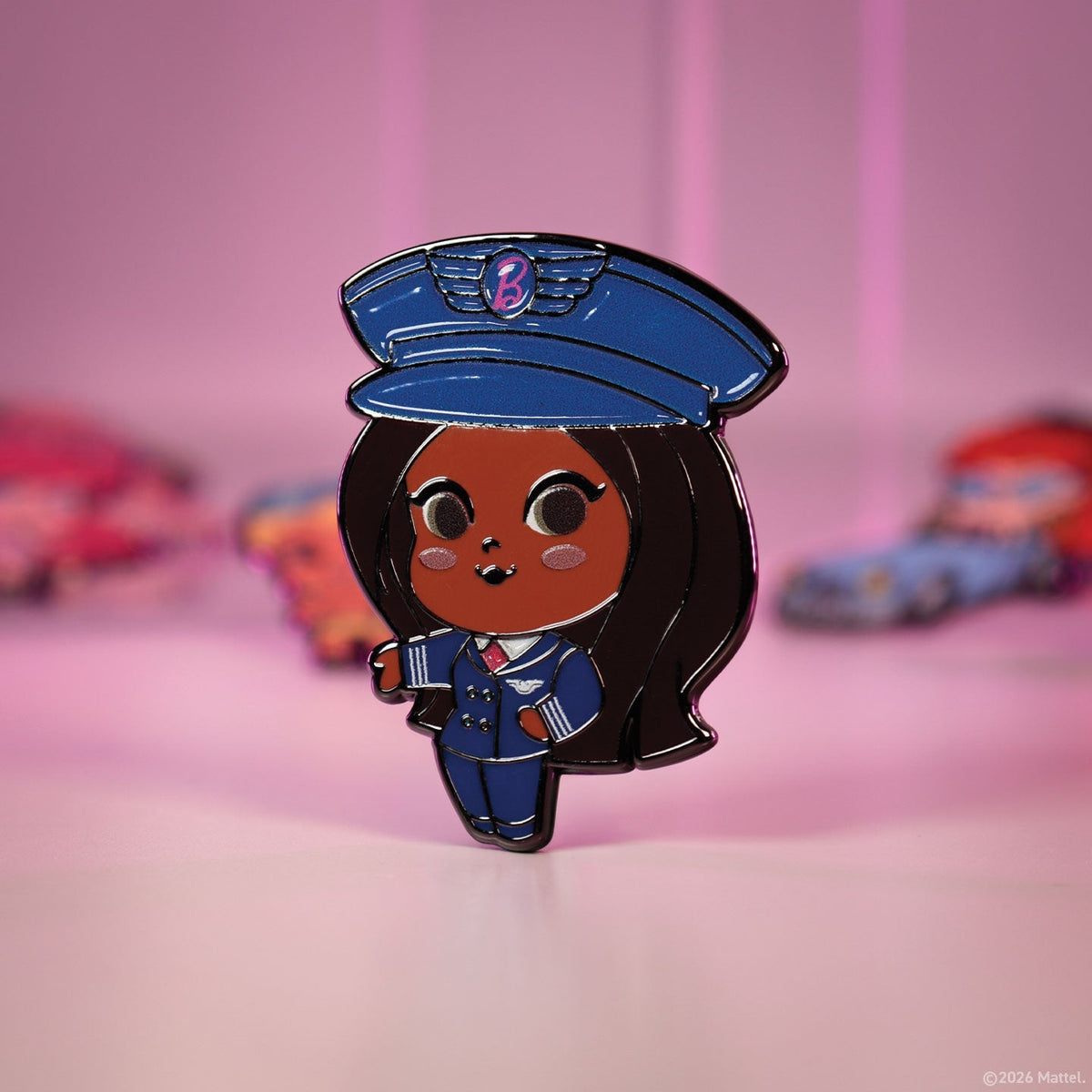 Display de 12 blind boxes Barbie - pin’s mystère - mise en situation 12