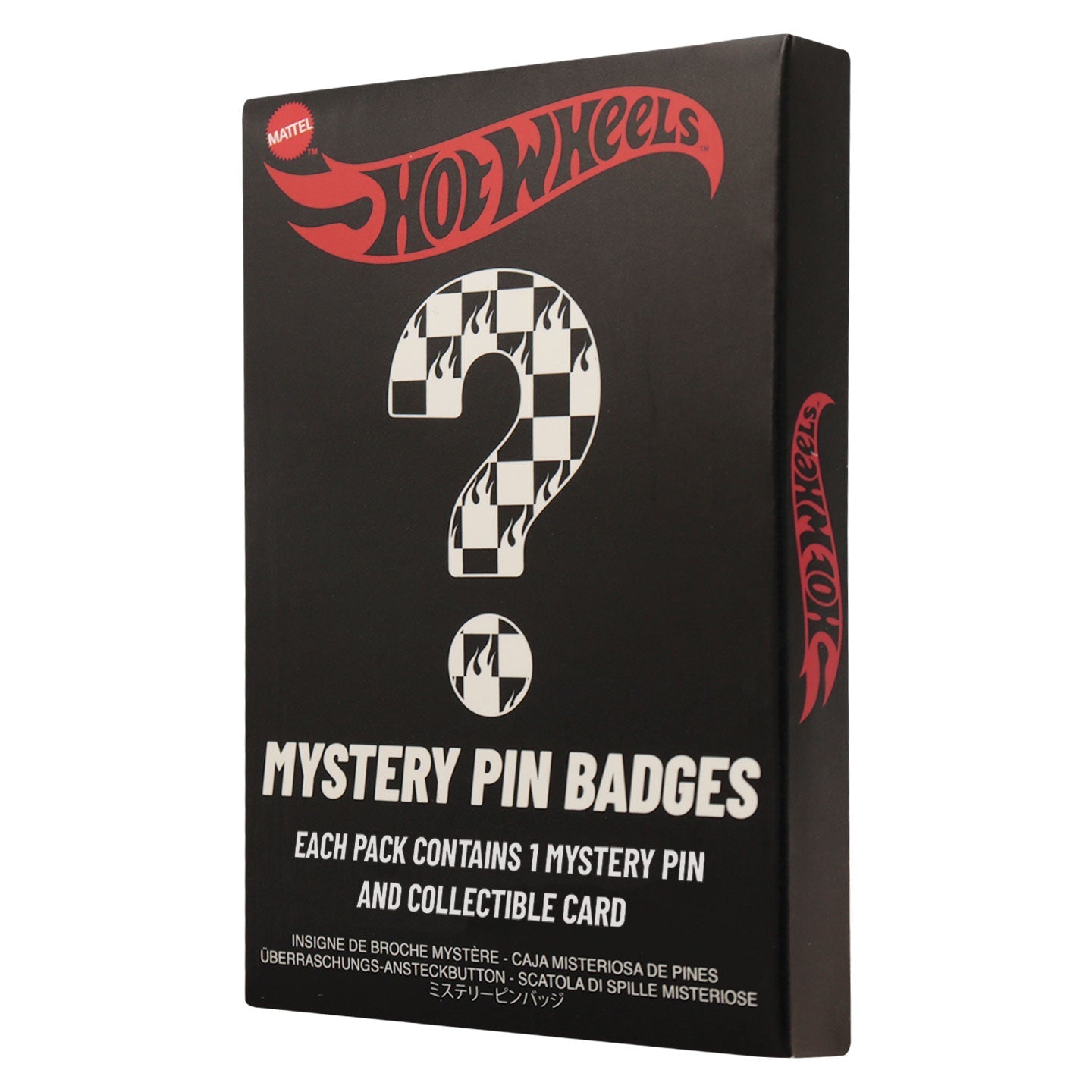 Display de 12 blind boxes Hot Wheels - pin’s mystère - blind box angle