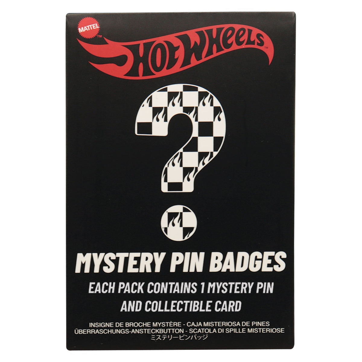 Display de 12 blind boxes Hot Wheels - pin’s mystère - blind box avant