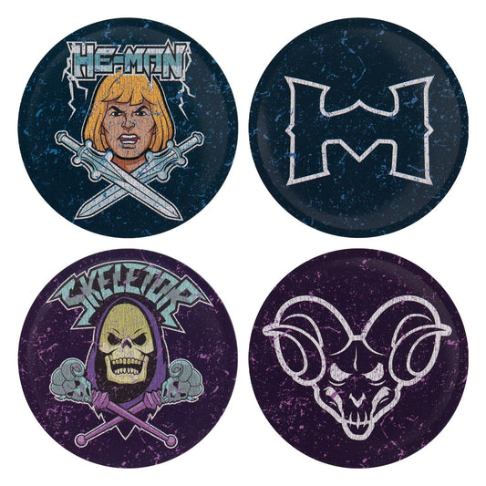 Set de 4 sous-verres métal imprimés Masters of the Universe - ™