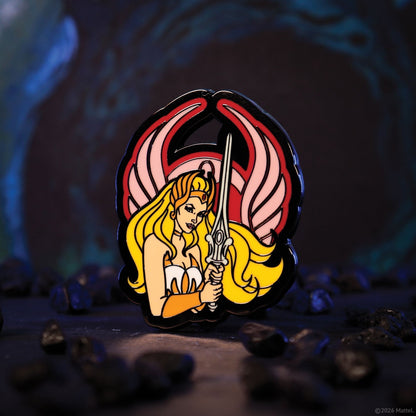 Display de 12 blind boxes Masters of the Universe - pin’s mystère - mise en situation 2