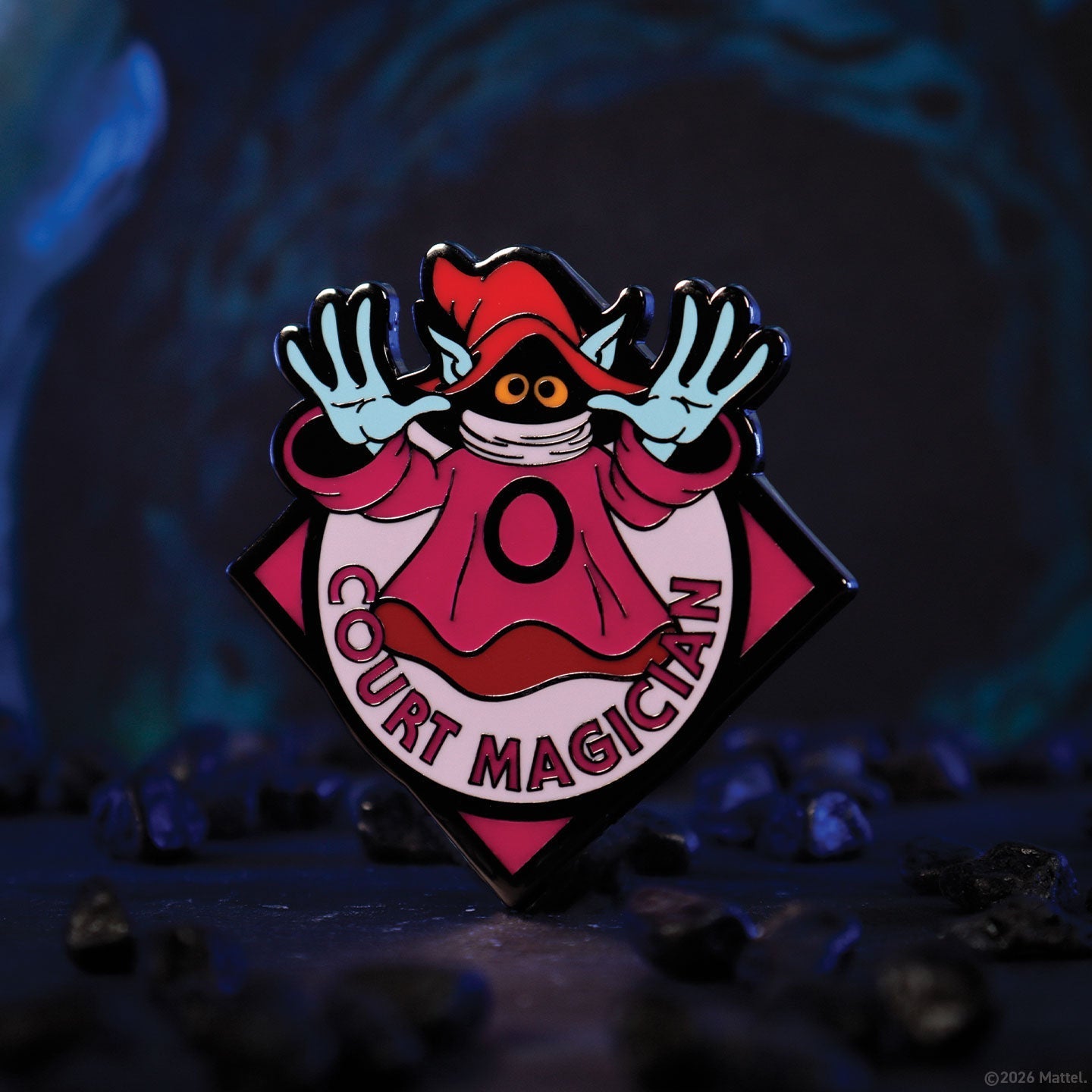 Display de 12 blind boxes Masters of the Universe - pin’s mystère - mise en situation 8