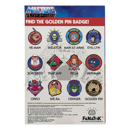 Display de 12 blind boxes Masters of the Universe - pin’s mystère - blind box arrière
