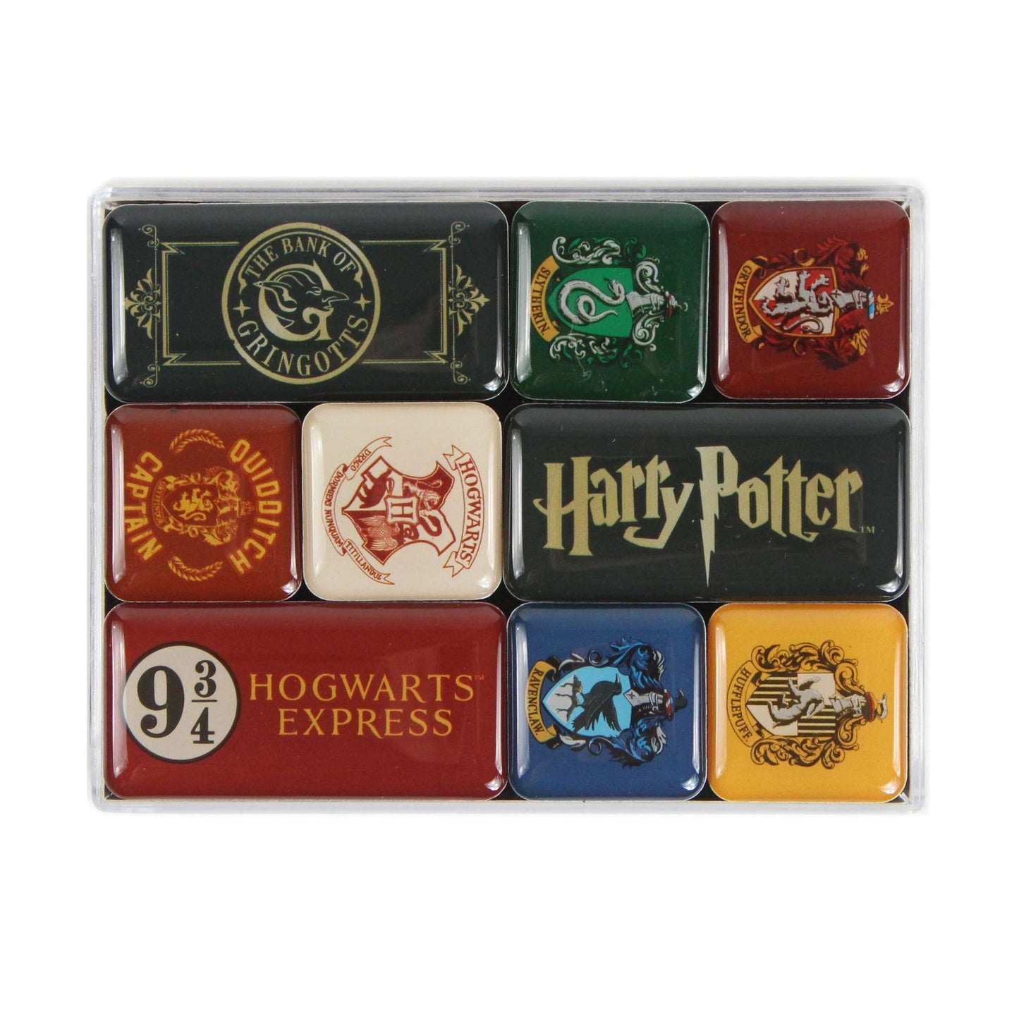 Lot de 9 aimants en époxy Harry Potter - Houses