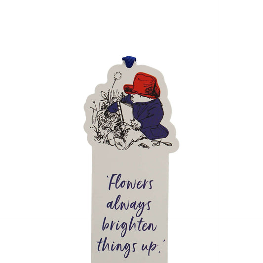 Lesezeichen Paddington – in Form von Papierblumen