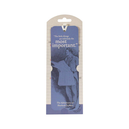 Lesezeichen aus Papier mit Sherlock Holmes-Motiv