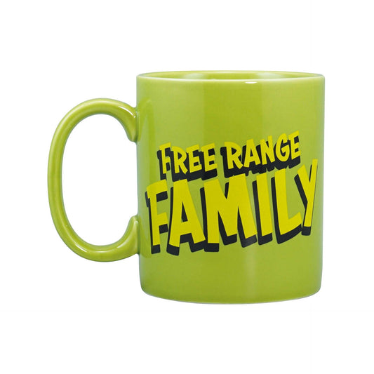 Chicken Run Mug - Free Range family 400 ml