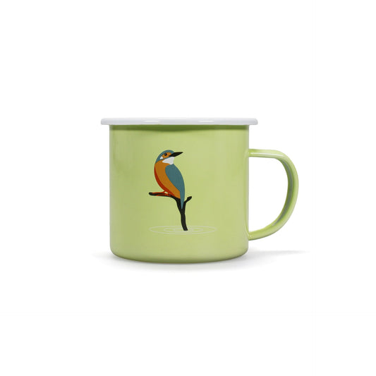 RSPB Enamel Mug - Kingfisher 500 ml