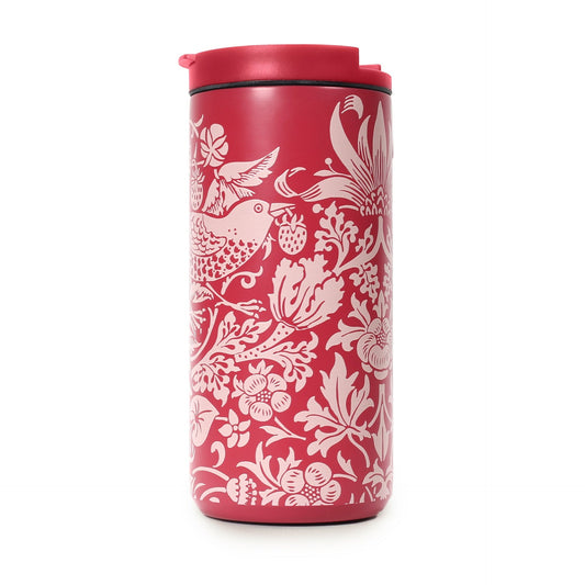 William Morris Metal Travel Mug - ACS Raspberry 350ml