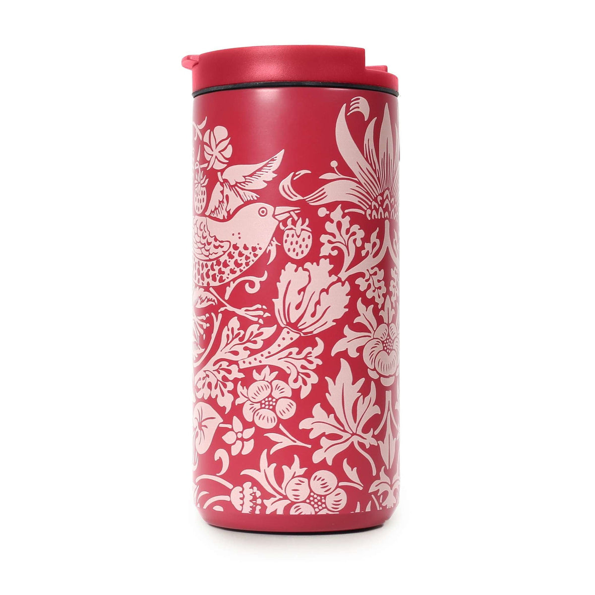 William Morris Metal Travel Mug - ACS Raspberry 350ml