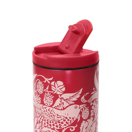 William Morris Metal Travel Mug - ACS Raspberry 350ml