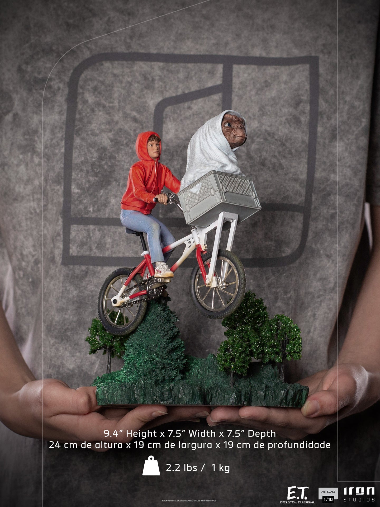 Statue E.T. & Elliot – E.T. der Außerirdische – Art Scale 1/10
