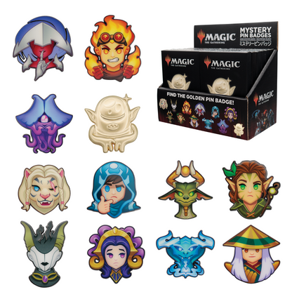 Display de 12 blind boxes Magic: The Gathering - pin’s mystère - packaging principal