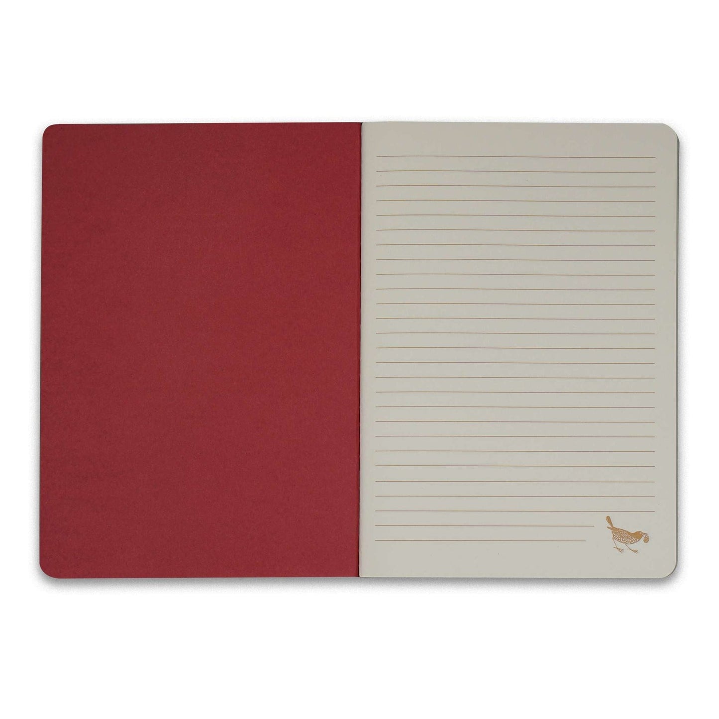 Set of 2 A5 notebooks - Raspberry / Sage