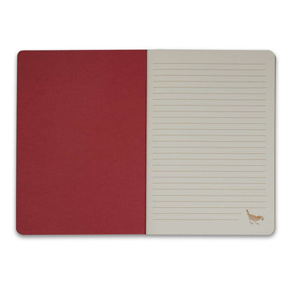 Set of 2 A5 notebooks - Raspberry / Sage