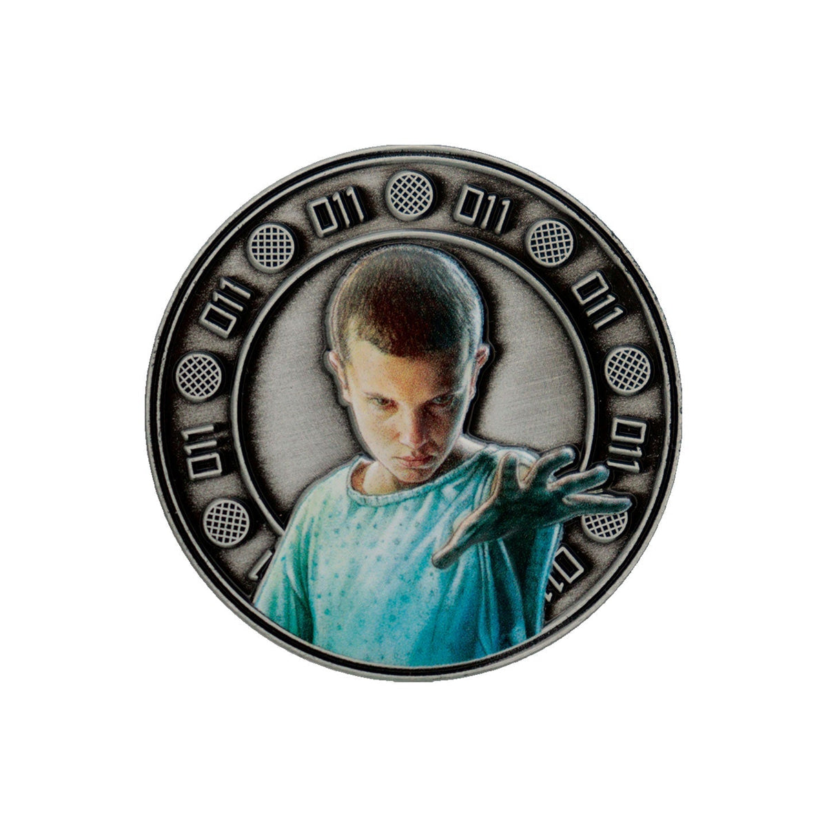 Pièce collector Stranger Things - Eleven and Hopper