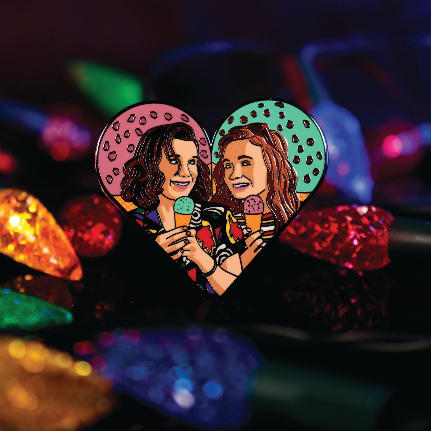 Display de 12 blind boxes Stranger Things - pin’s mystère - mise en situation 14