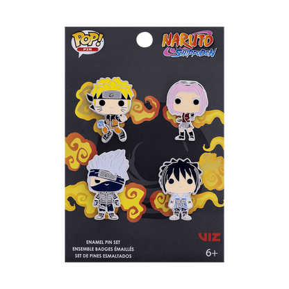 Naruto: Shippuden 4er-Pack Pin-Set 