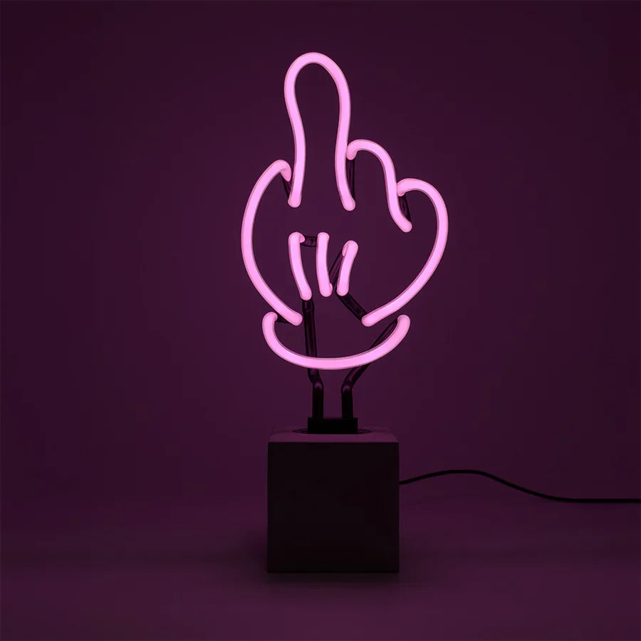 Neonlampe Hand "Fuck"