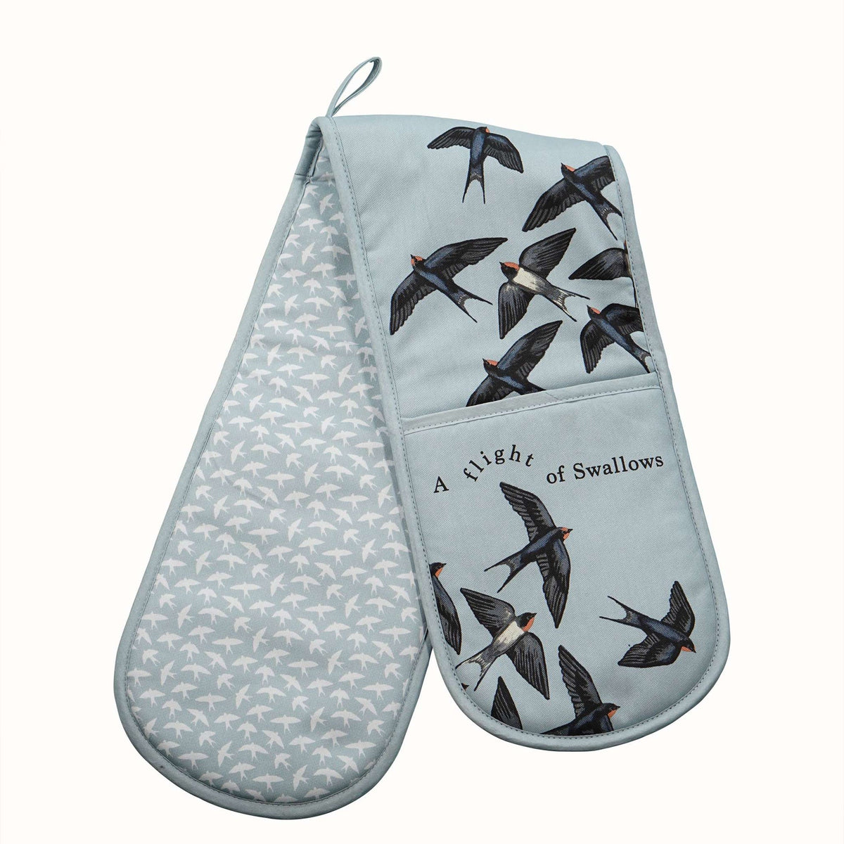 RSPB Double Oven Glove - Crown of Swallows