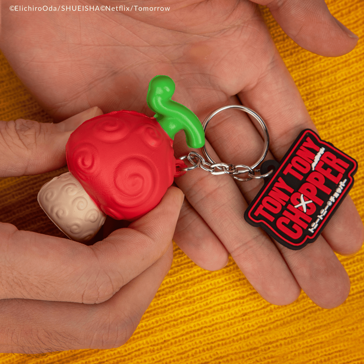Porte-clés Squishy Fruit de l'Humain