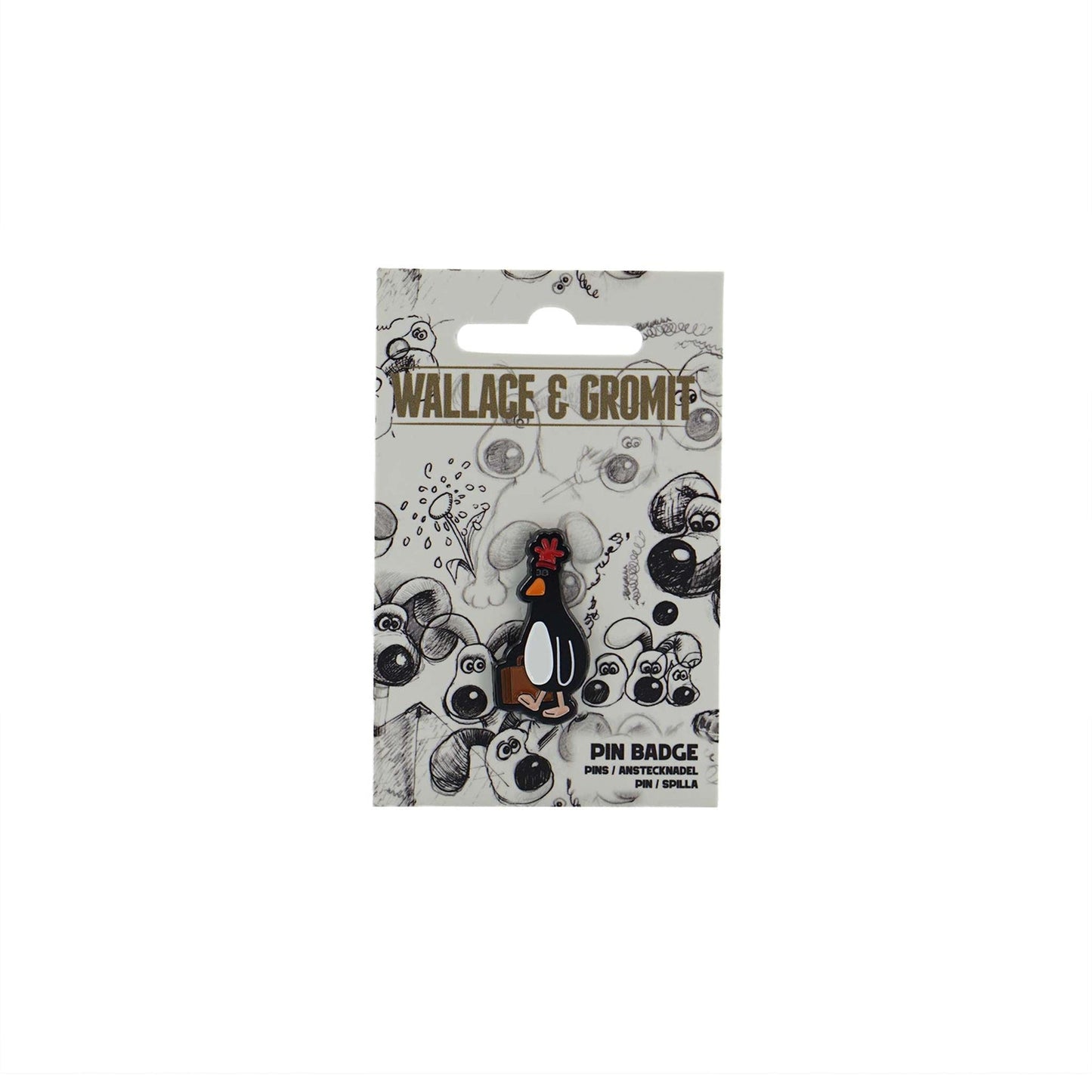Anstecker Wallace & Gromit – Feathers
