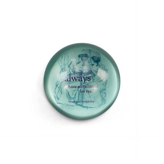 Jane Austen Paperweight - Pulteney Press 70mm