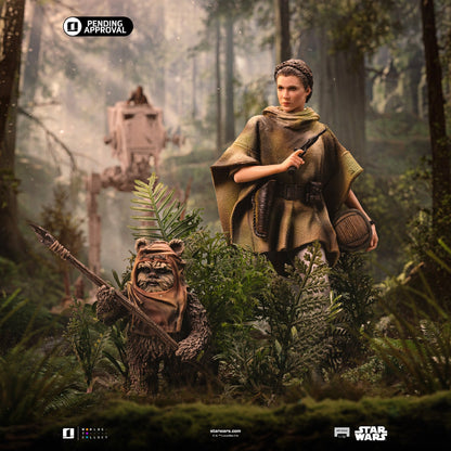 Statue Leia and Wicket - Star Wars Episode VI - Art Scale 1/10