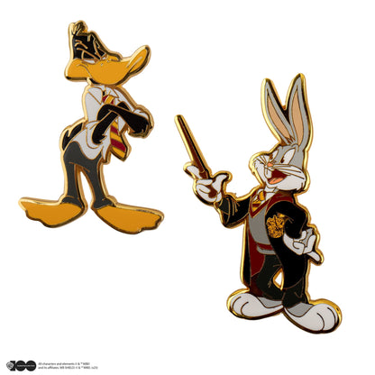 *Set de 2 Pin's Bugs Bunny & Daffy Duck à Poudlard