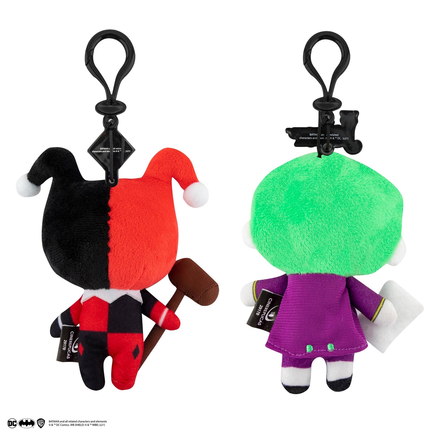 Porte-clés peluche Harley Quinn et Joker