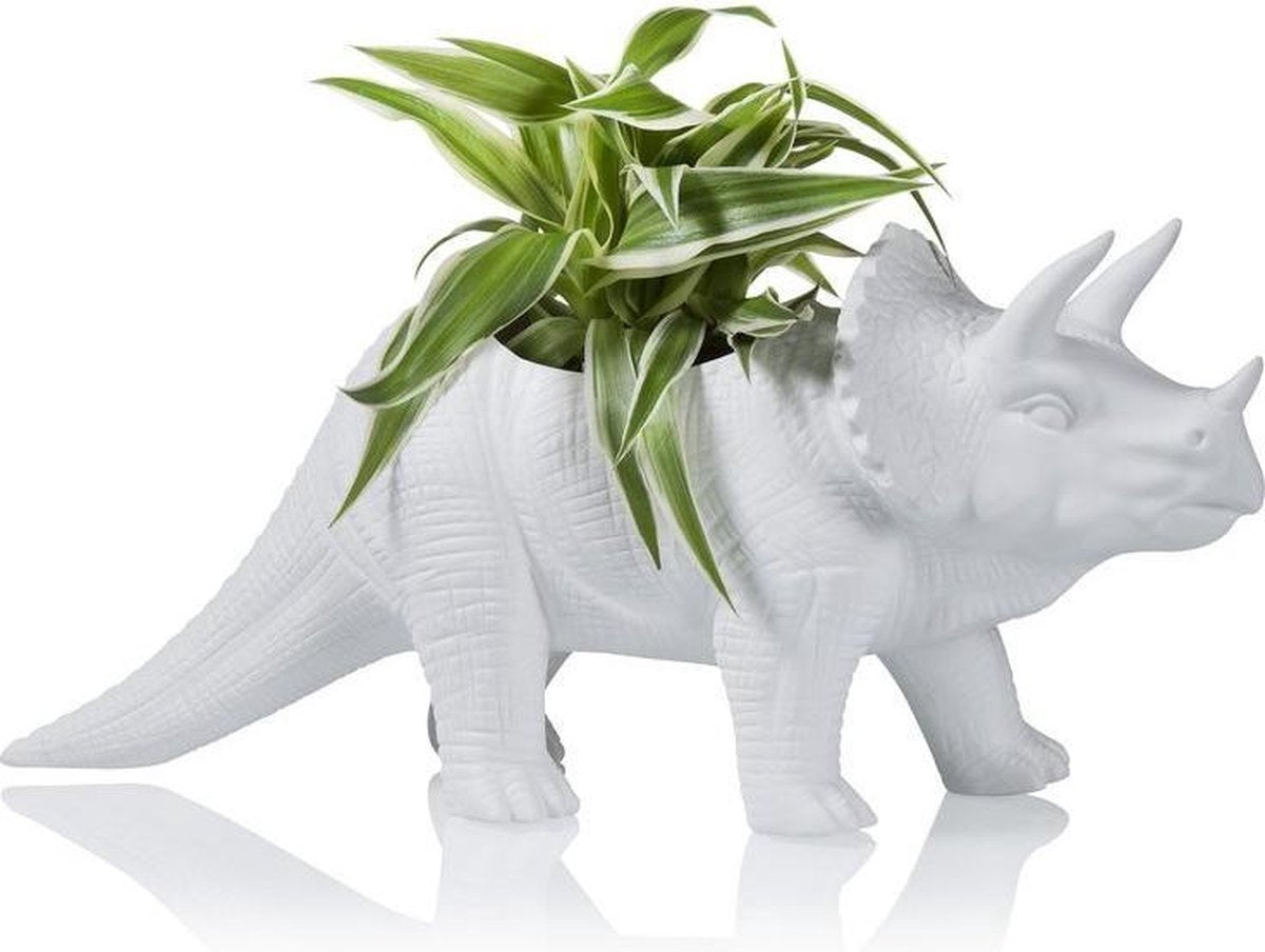 Dinosaurier-Triceratop-Blumentopf