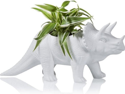 Dinosaurier-Triceratop-Blumentopf