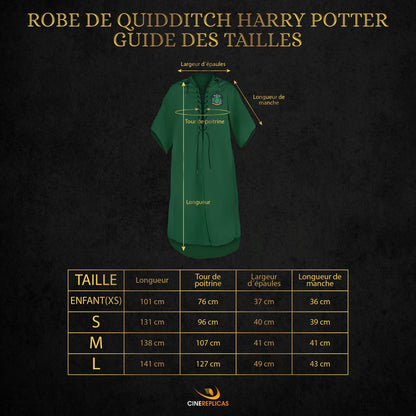 Robe de Quidditch Serpentard personnalisable
