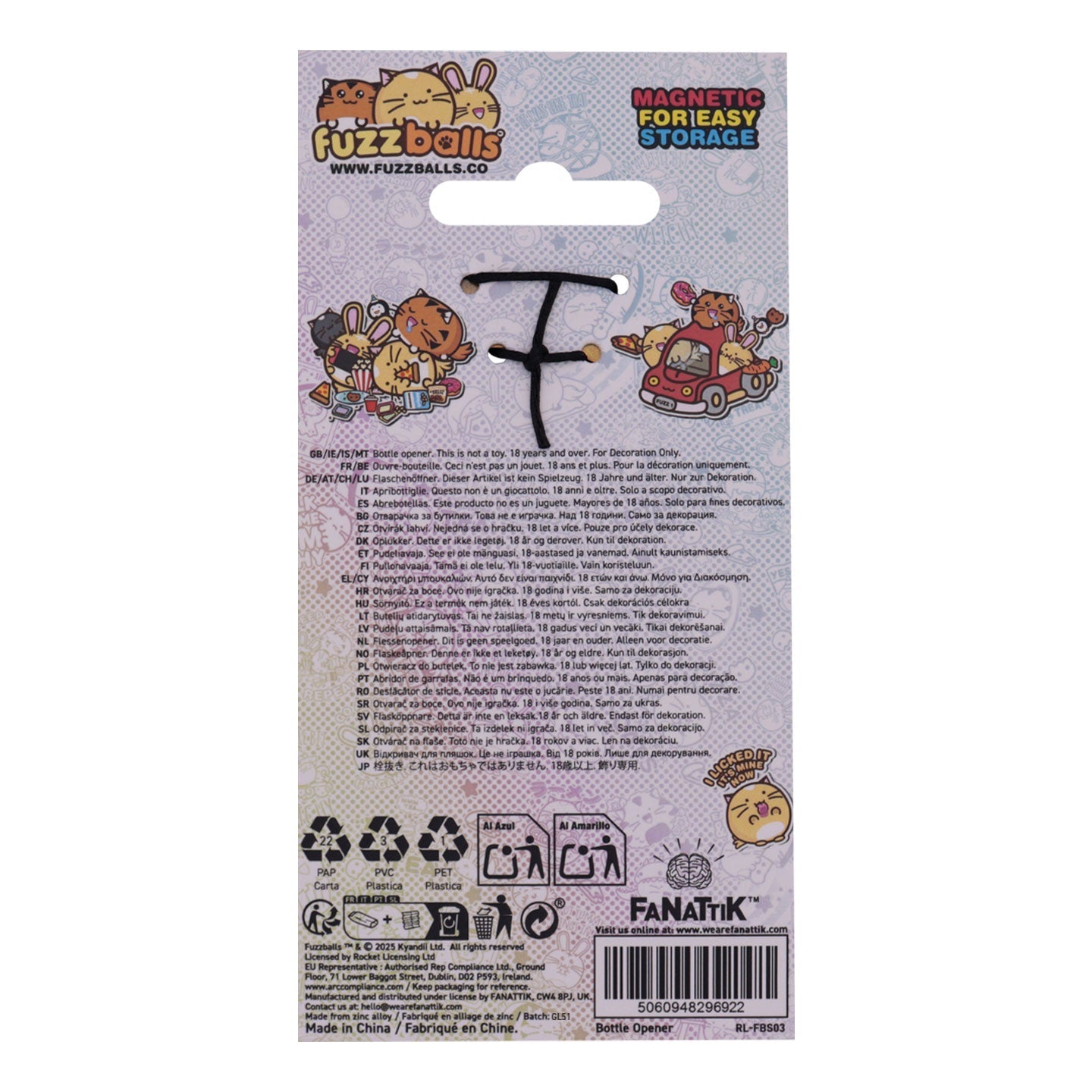 Décapsuleur Fuzzballs - Whisky