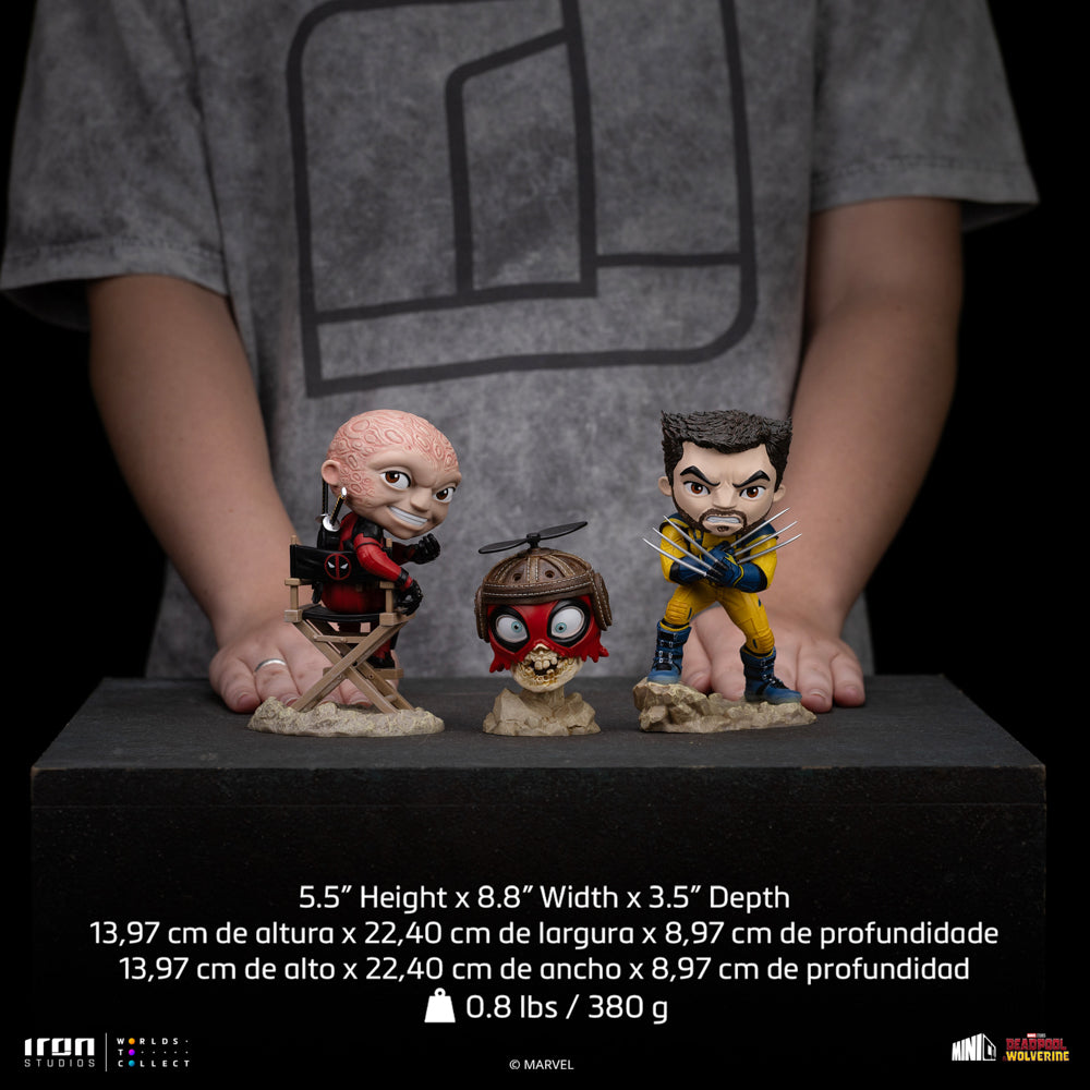 Deadpool, Wolverine and Headpool Figure - Deadpool & Wolverine - Mini Co.
