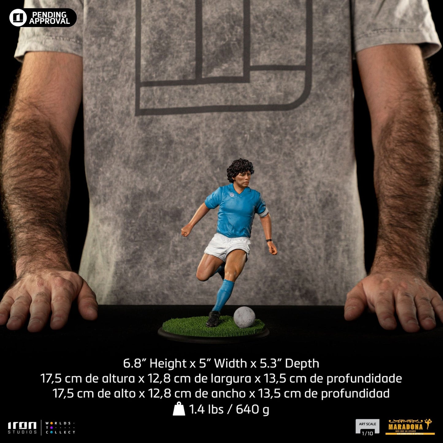 Statue Diego Maradona (Napoli Version) - Art Scale 1/10