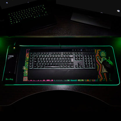 Rick and Morty - Oversize Gaming Mat & Mobile Charger
