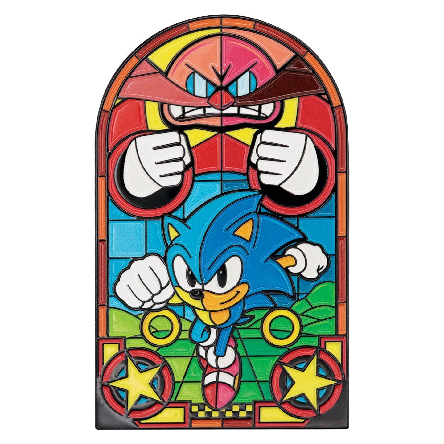 Lingot collector Sonic - Stained Glass Window Style