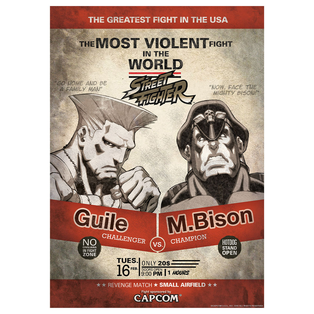 Affiche collector Street Fighter